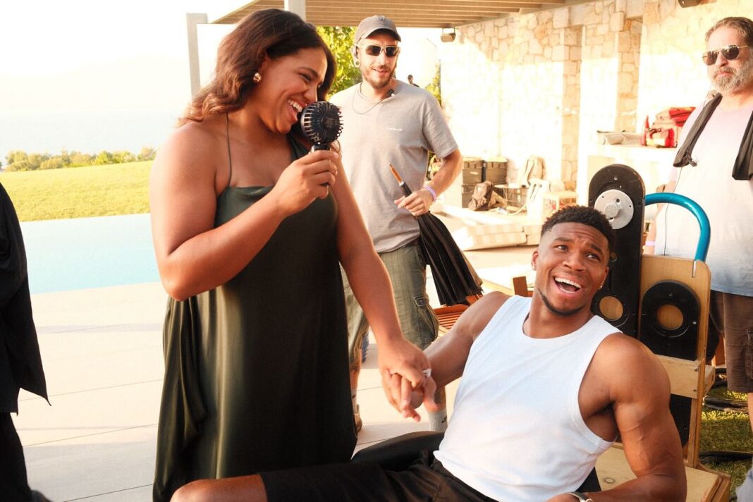 Giannis Antetokounmpo z ženo