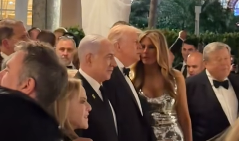Trump in Netanjahu na silvestrski zabavi