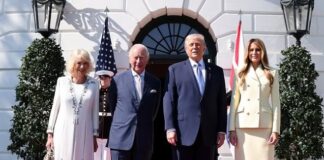 Kralj Karel III. in kraljica Camilla na zgodovinskem obisku v Beli hiši #video #foto