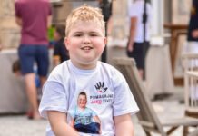 Motoristi v Novi Štifti združeni za pomoč malemu Jaku #Foto