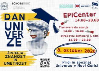 Danes bo v Novi Gorici živahno: znanost in umetnost se selita v EPICenter, obiskovalce čakajo tudi posebni izzivi